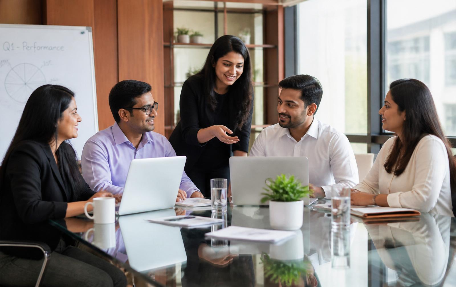 Techma Future delivery team collaborating with a client